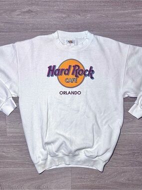 90s-Y2K Hard Rock Cafe Orlando Crewneck Sweatshirt Size M